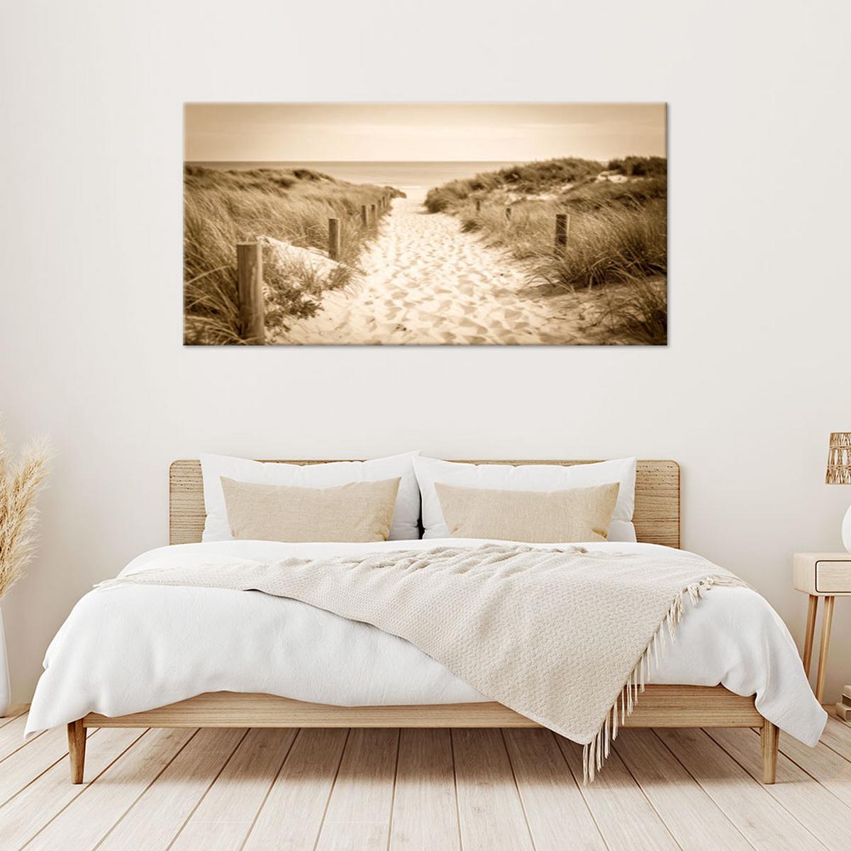 LEINWANDBILD Landschaften 120x60cm - Beige, Textil (120/60cm) - Feeby