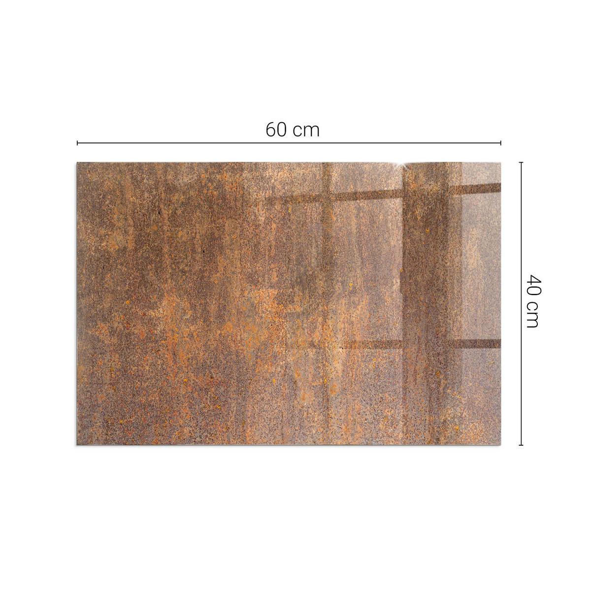 GLASPLATTE für Kamin 60x40 cm - Braun, Glas (60/40/0.4cm) - TULUP