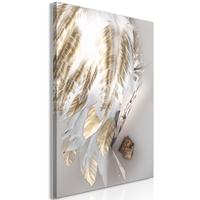KUNSTDRUCK Gold 40/60 cm - Goldfarben/Grau, Textil (40/60cm) - KUNSTLOFT