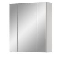 SPIEGELSCHRANK weiß 60 cm, Badschrank 3-türig - Weiß, Glas/Holzwerkstoff (60/70/18cm) - Inn.Furn