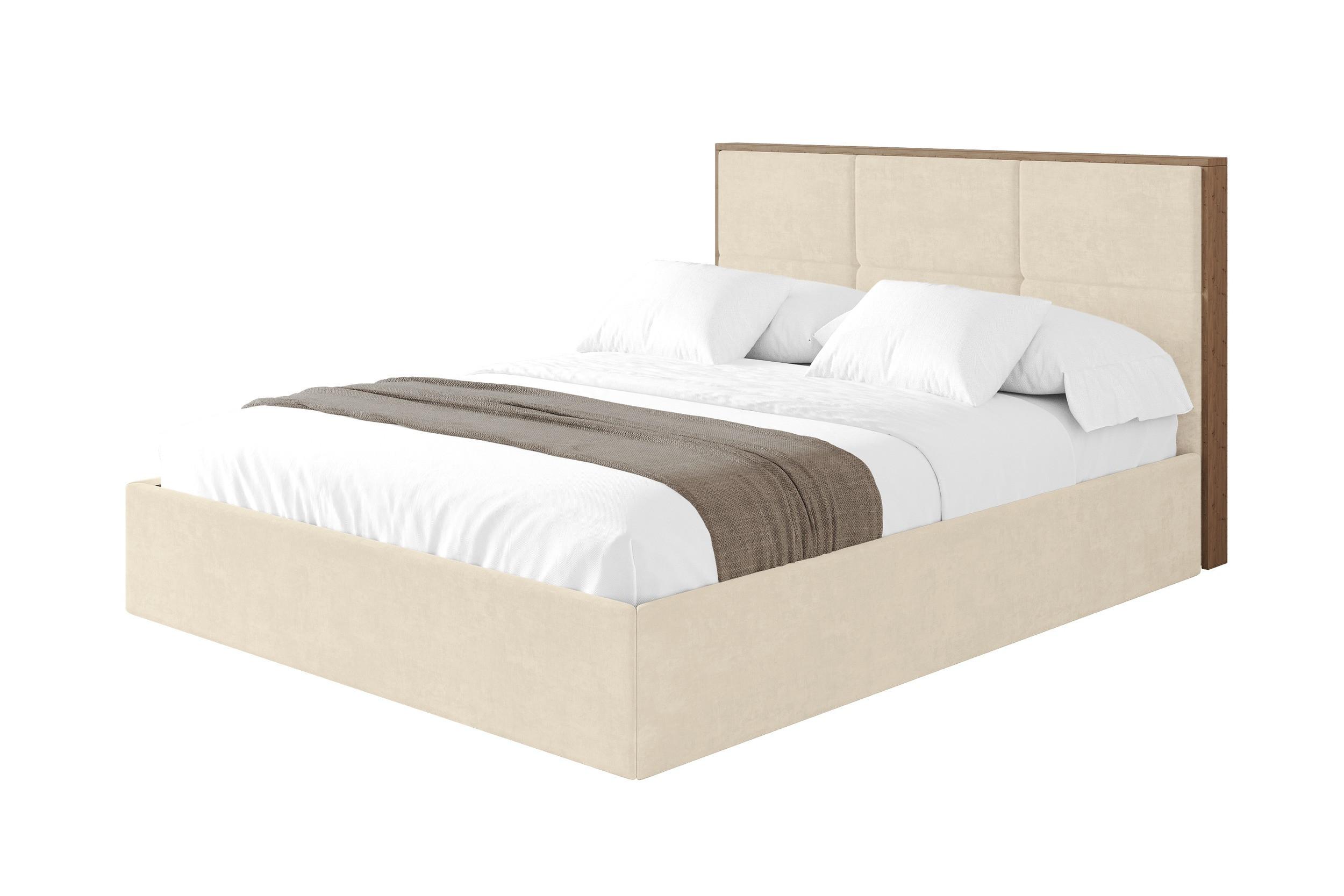 POLSTERBETT mit Bettkasten und Lattenrost, Boxbett ohne Matratze - LILA 140x200 Beige - Beige, Holzwerkstoff/Textil (140/200cm) - ALTDECOR