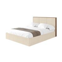 POLSTERBETT mit Bettkasten und Lattenrost, Boxbett ohne Matratze - LILA 140x200 Beige - Beige, Holzwerkstoff/Textil (140/200cm) - ALTDECOR