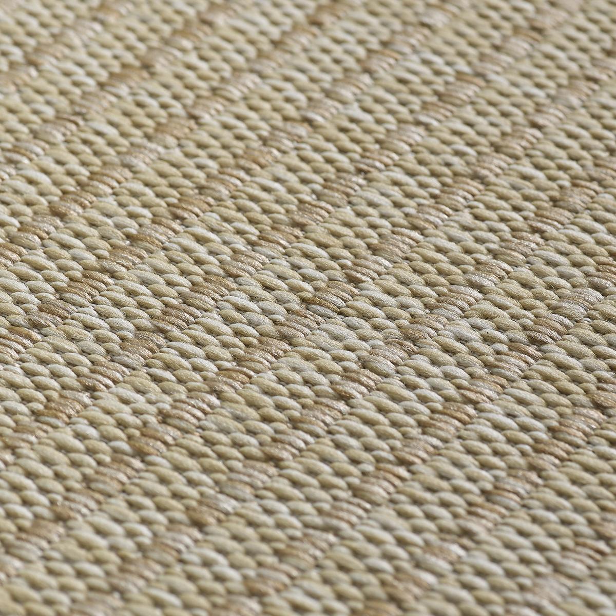 TEPPICH Outdoor DAFNE in Beige, einfarbig, Ø 160 cm - Beige, Textil (160/160cm) - KADIMA DESIGN