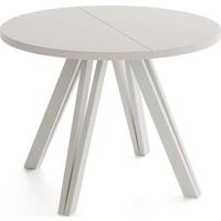 ESSTISCH Ravero runder ausziehbarer, Kaschmir 100-140/100/77 cm - Kaschmir/Beige, Holz/Holzwerkstoff (100/140/76.5cm) - WFL GROUP