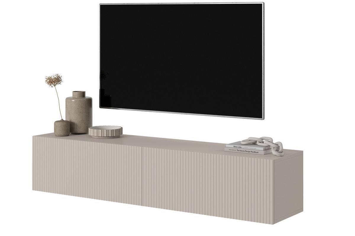 TV-HÄNGEBOARD Veldio Graubeige 140 cm - Taupe/Greige, Holzwerkstoff (140/28.5/31.6cm) - Selsey