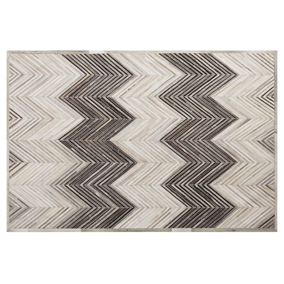 KURZFLOR-TEPPICH Aytepe 200/140 cm - Grau, Fell (140/200cm) - Beliani