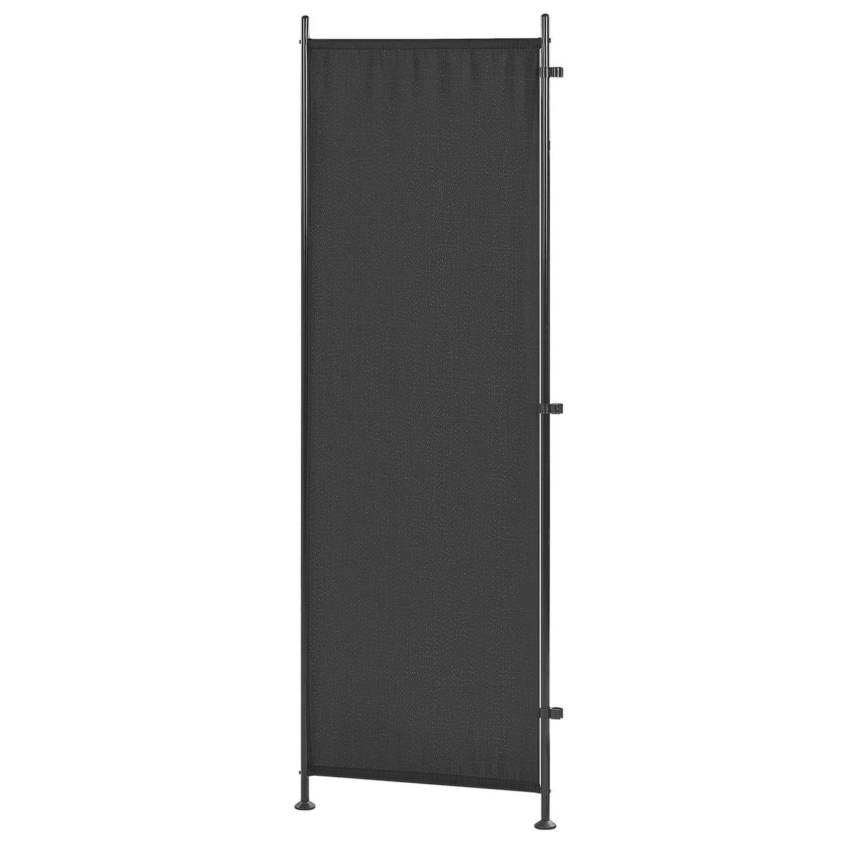 RAUMTEILER 5-teilig Schwarz 270/170 cm Narni - Schwarz, Textil (267/170/2cm) - Beliani