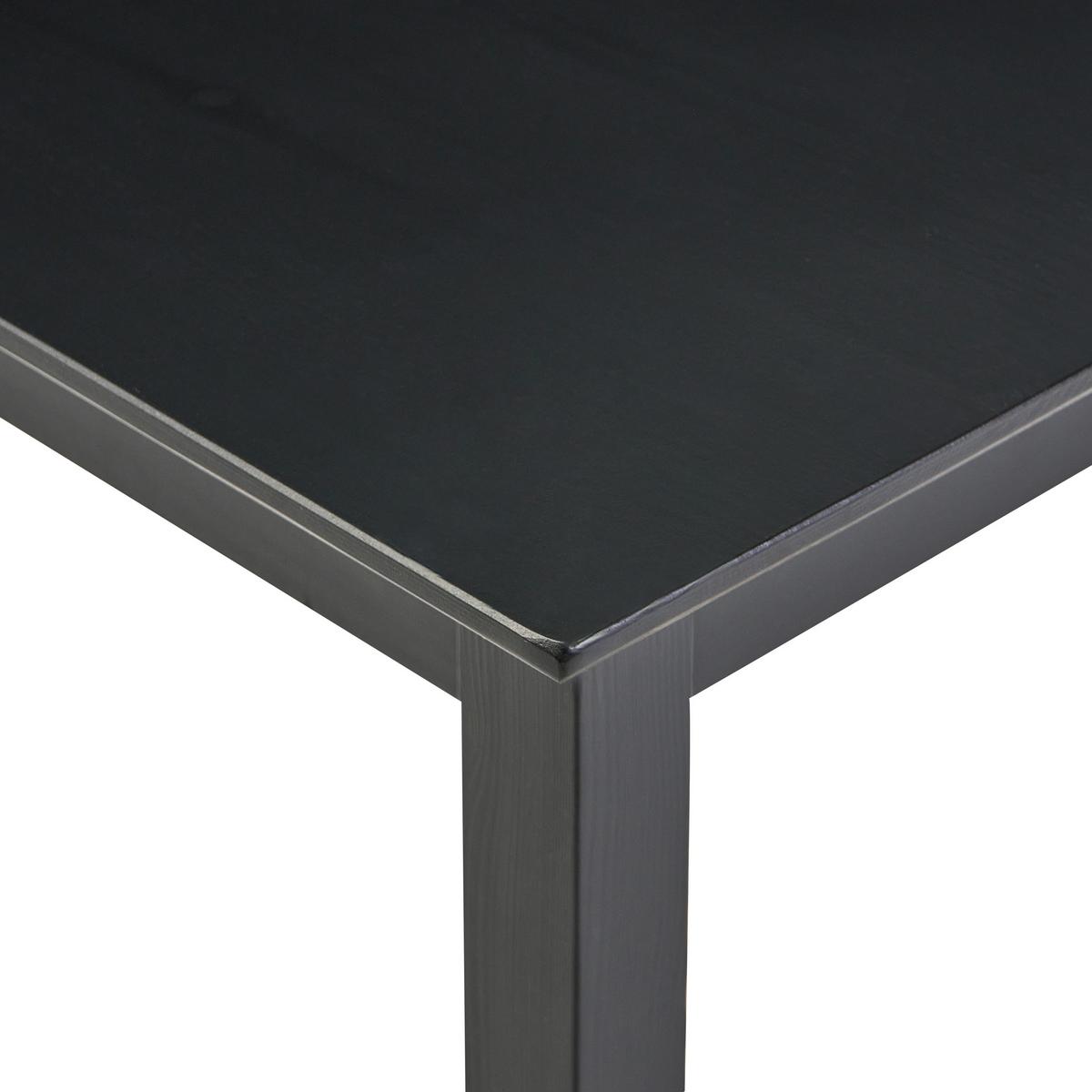 ESSTISCH Schwarz 75/75 cm Kiefernholz Veritas - Schwarz, Holz (75/75/76cm) - Beliani