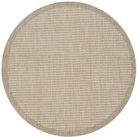 TEPPICH Outdoor DAFNE in Beige, einfarbig, Ø 160 cm - Beige, Textil (160/160cm) - KADIMA DESIGN
