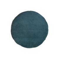 KISSENHÜLLE Rund HYggelig No.1 nord-blau Cord-Samt 80 cm Ø - Blau, Textil (80/80cm) - beties Heimtextil