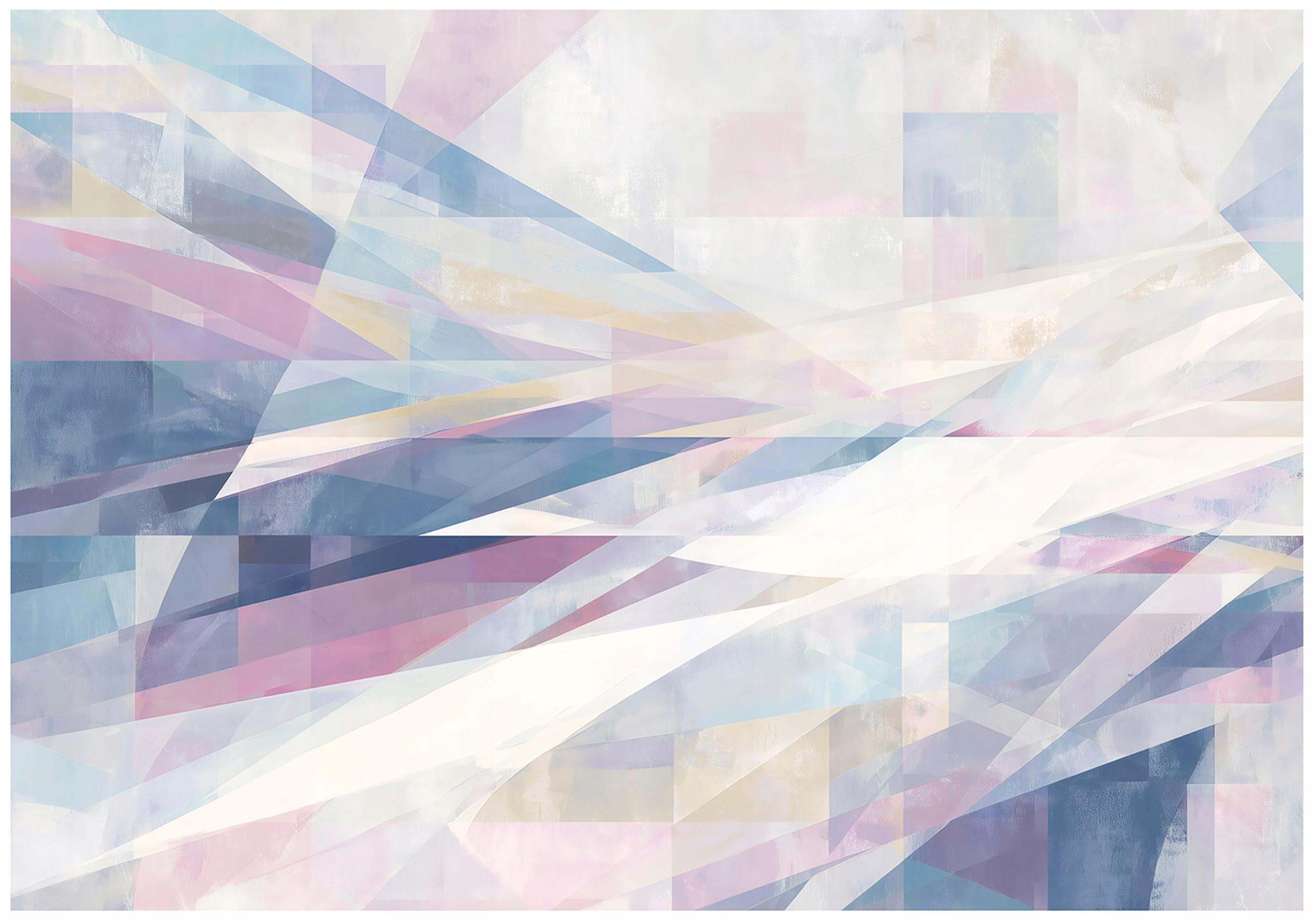 FOTOTAPETE Abstrakt Modern Lila 350x250 cm - Multicolor, Papier (350/250cm) - Wallarena