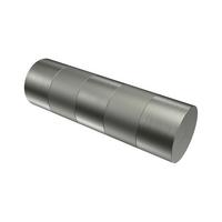 ENDSTÜCKE FÜR GARDINENSTANGEN 20 mm Ø, Mavell Edelstahl-Optik/Satin-Silber, Packung 2 Stück - Edelstahlfarben/Silberfarben, Metall (8.2/2.6/2.6cm) - INTERDECO