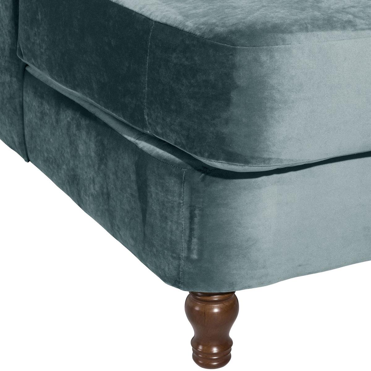 SESSEL XXL inkl. Kissen Karley Samtvelours azur - Aubergine, Kunststoff (103/103/149cm) - 58aufmkessel
