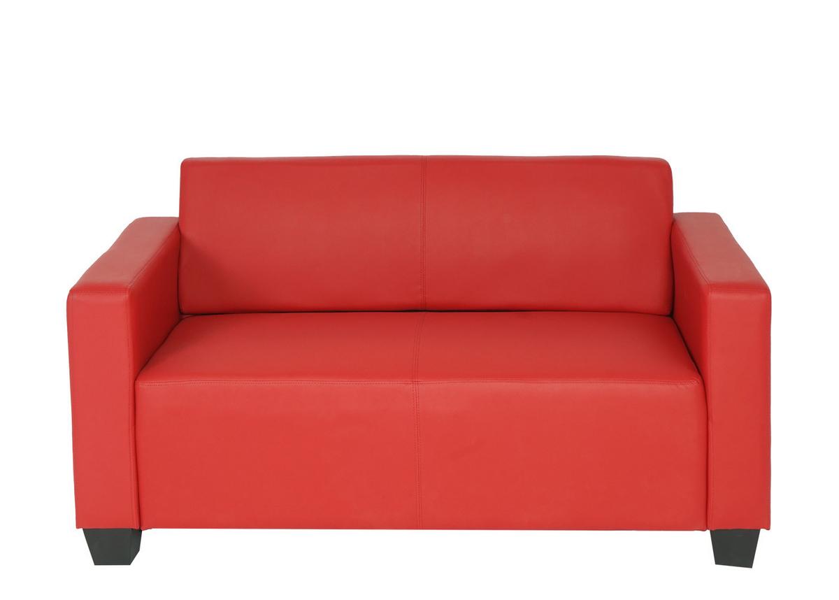 2-SITZER-SOFA Rot - Rot, Textil (136/76/72cm) - MCW