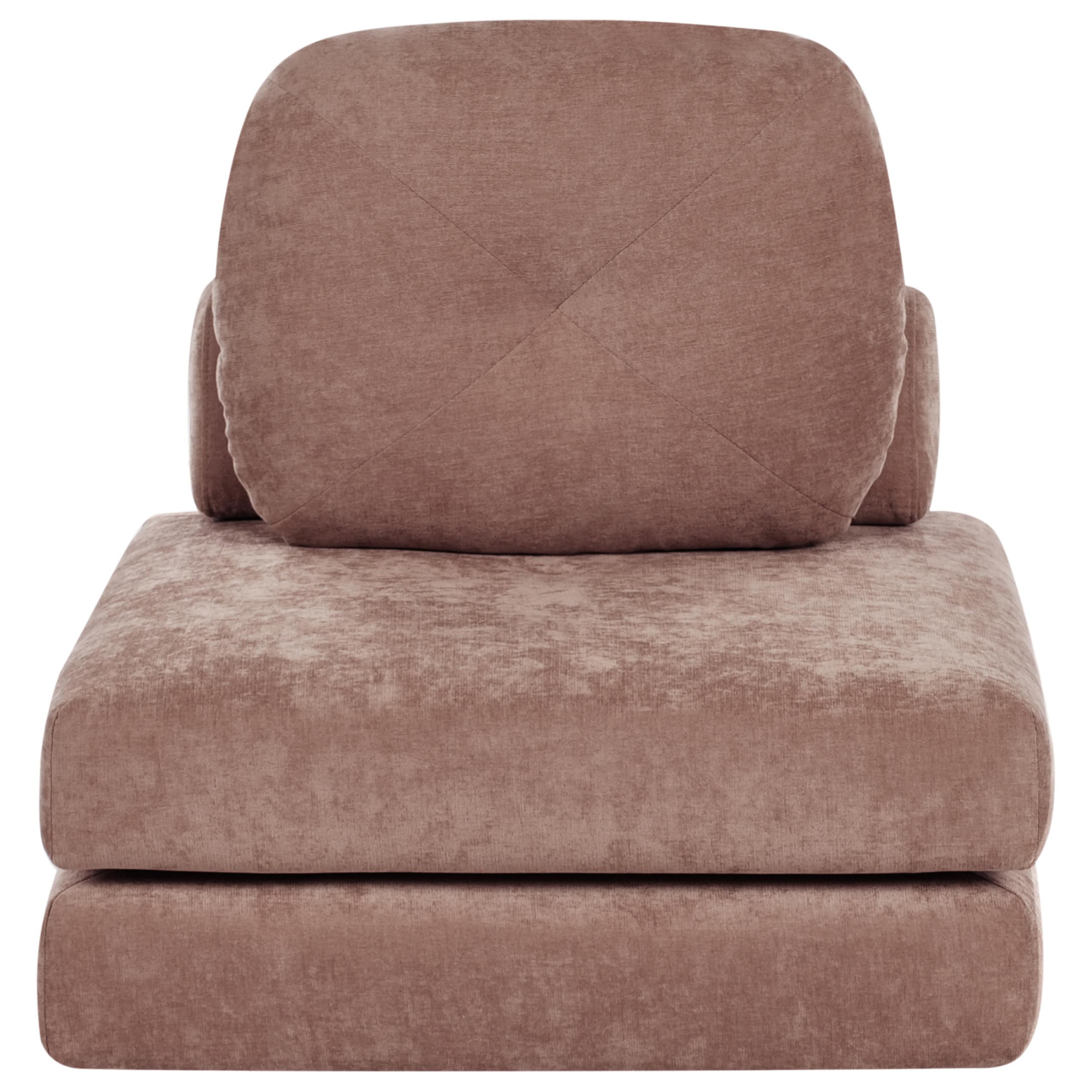 SCHLAFSOFA 81/182 cm Braun Olden - Braun, Textil (81/54/91cm) - Beliani