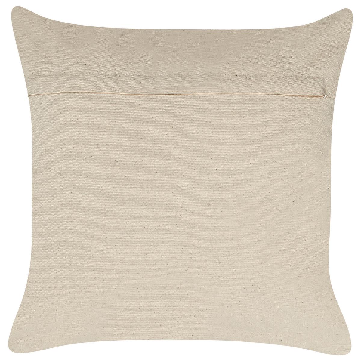 DEKOKISSEN Roségold 50/50 cm Oujda - Roségold, Naturmaterialien/Textil (50/50cm) - Beliani
