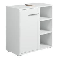 WASCHBECKENUNTERSCHRANK Neptunus 1 Tür Weiß - 60 x 30 x 60 cm - Weiß, Holz (60/60/28cm) - Badplaats