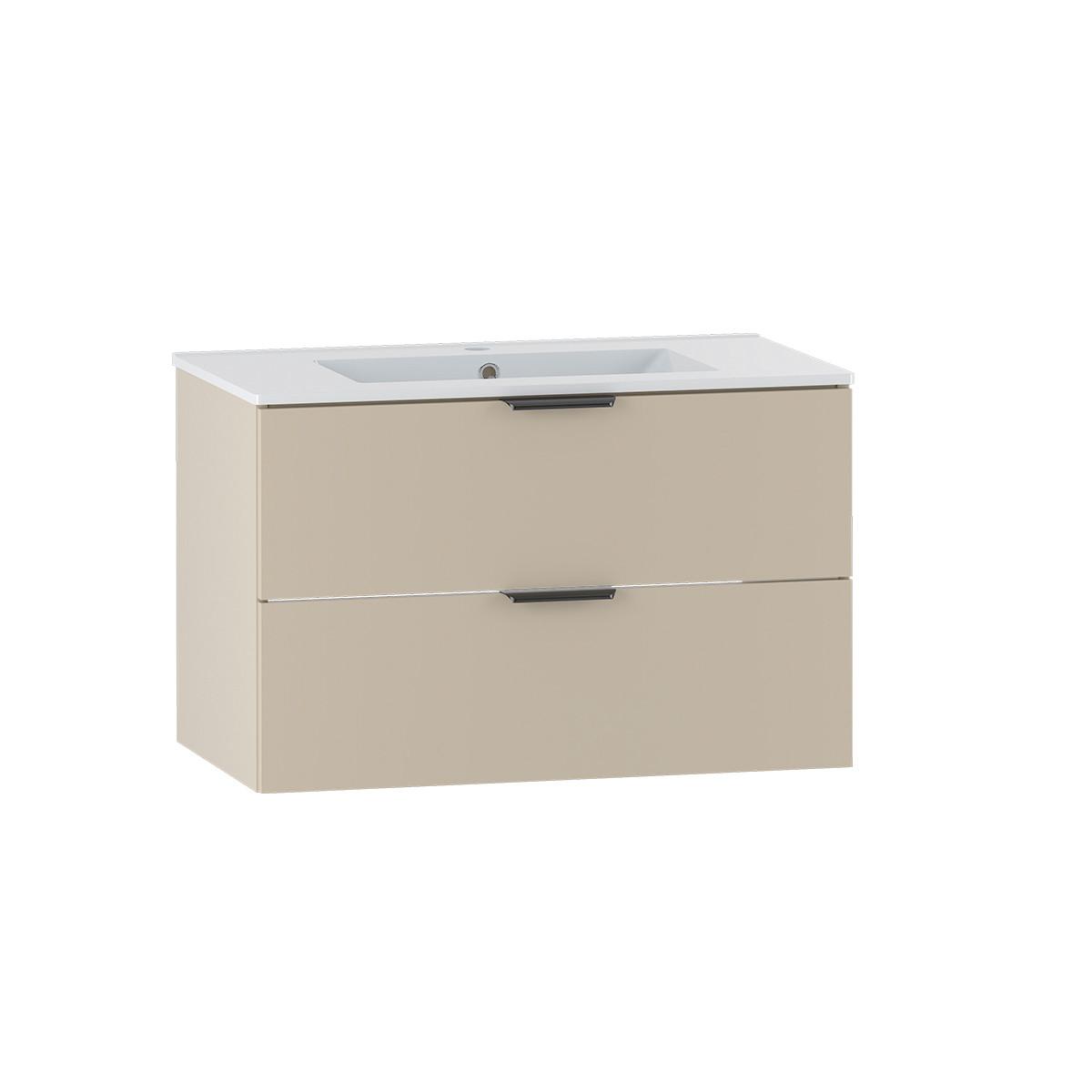 WASCHTISCH 80cm Astrid Kaschmir - Beige, Holzwerkstoff (80/50/45.8cm) - Petits-meubles