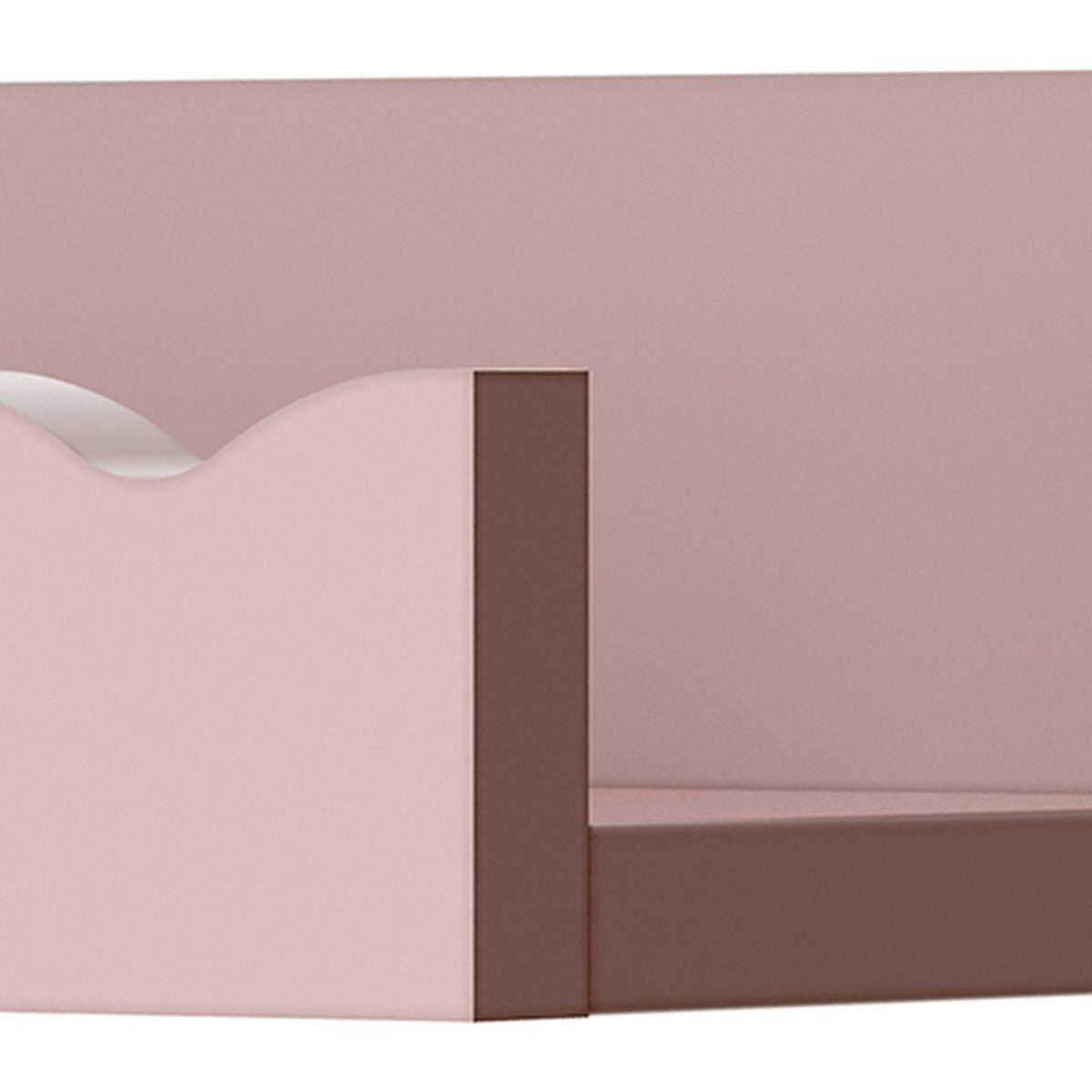 WANDREGAL-SET 2-TLG. Vestnes - Rosa, Holzwerkstoff (10/5/60cm) - [en.casa]