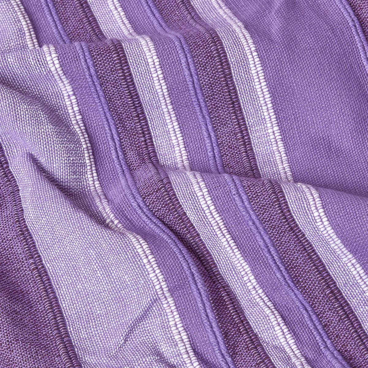 TAGESDECKE Morocco 255/360 cm, Baumwolle gestreift - Violett, Textil (255/360cm) - Homescapes