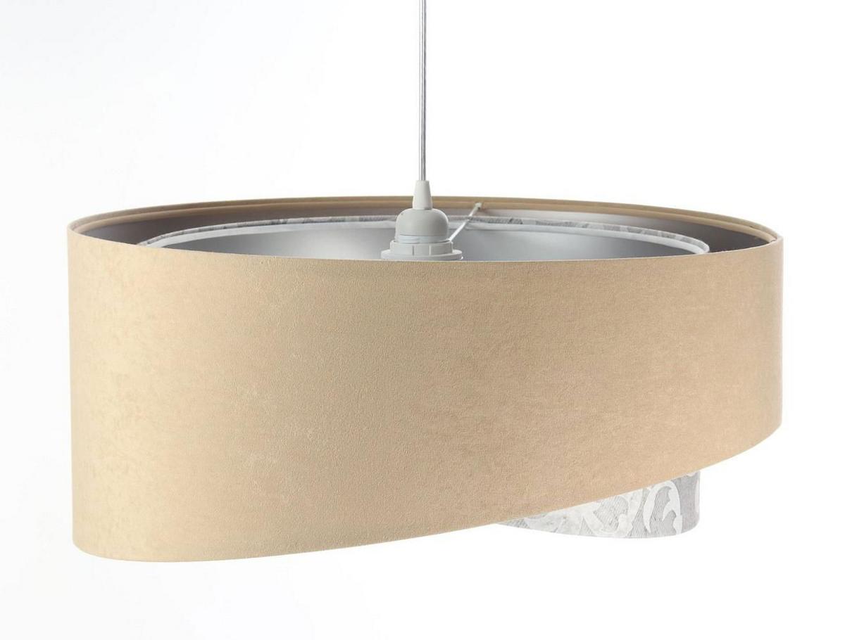 HÄNGELEUCHTE Grau 50/23 cm - Silberfarben, Kunststoff (50/1.3/23cm) - ONZENO