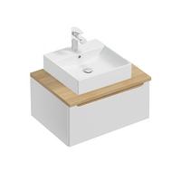 WASCHTISCH 60cm Livia Weiß - Weiß, Holzwerkstoff (60/32.5/46cm) - Petits-meubles