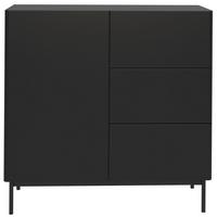 SIDEBOARD Olio SCHWARZ 100 CM - Schwarz, Holzwerkstoff/Metall (100/90.2/38.6cm) - Selsey
