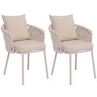ESSZIMMERSTUHL Creme - Creme, Metall (56/71/57cm) - MCW