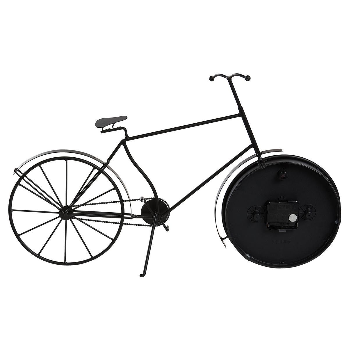 TISCHUHR Schwarz Lillo - Schwarz, Metall (59/37/4cm) - Beliani