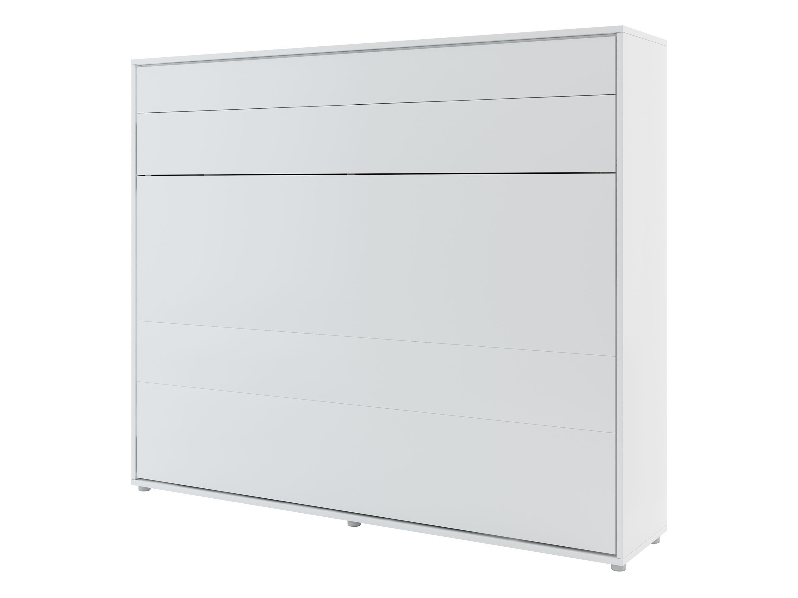 SCHRANKBETT Bed-Concept BC-14 160x200 - Weiß/Grau, Holz/Holzwerkstoff (160/200cm) - MIRJAN24