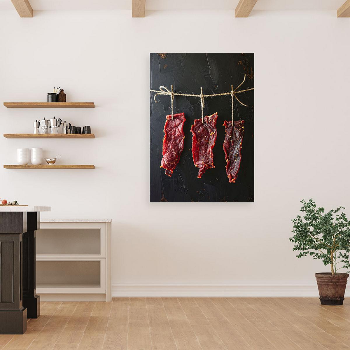 LEINWANDBILD Essen & Trinken 60x90cm - Rot, Textil (60/90cm) - Feeby