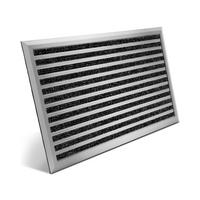 ALU-FUSSMATTE AluGant DL - Silberfarben, Metall (100/70cm) - BoMoe