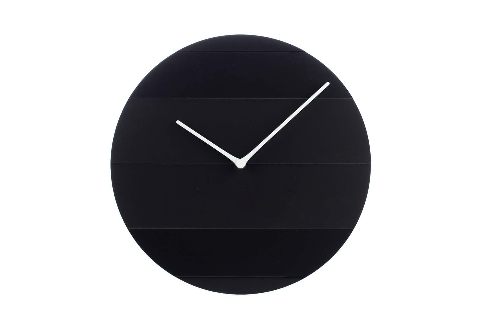 WANDUHR Design Schwarz 29/29 cm - Schwarz, Holzwerkstoff (0.58/29/1cm) - ONZENO