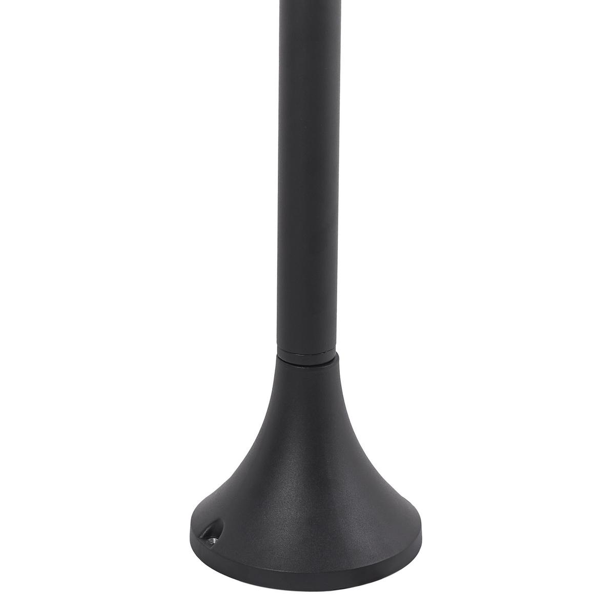 POLLERLEUCHTE Schwarz Gosaba - Schwarz, Metall (18/18/94cm) - Beliani