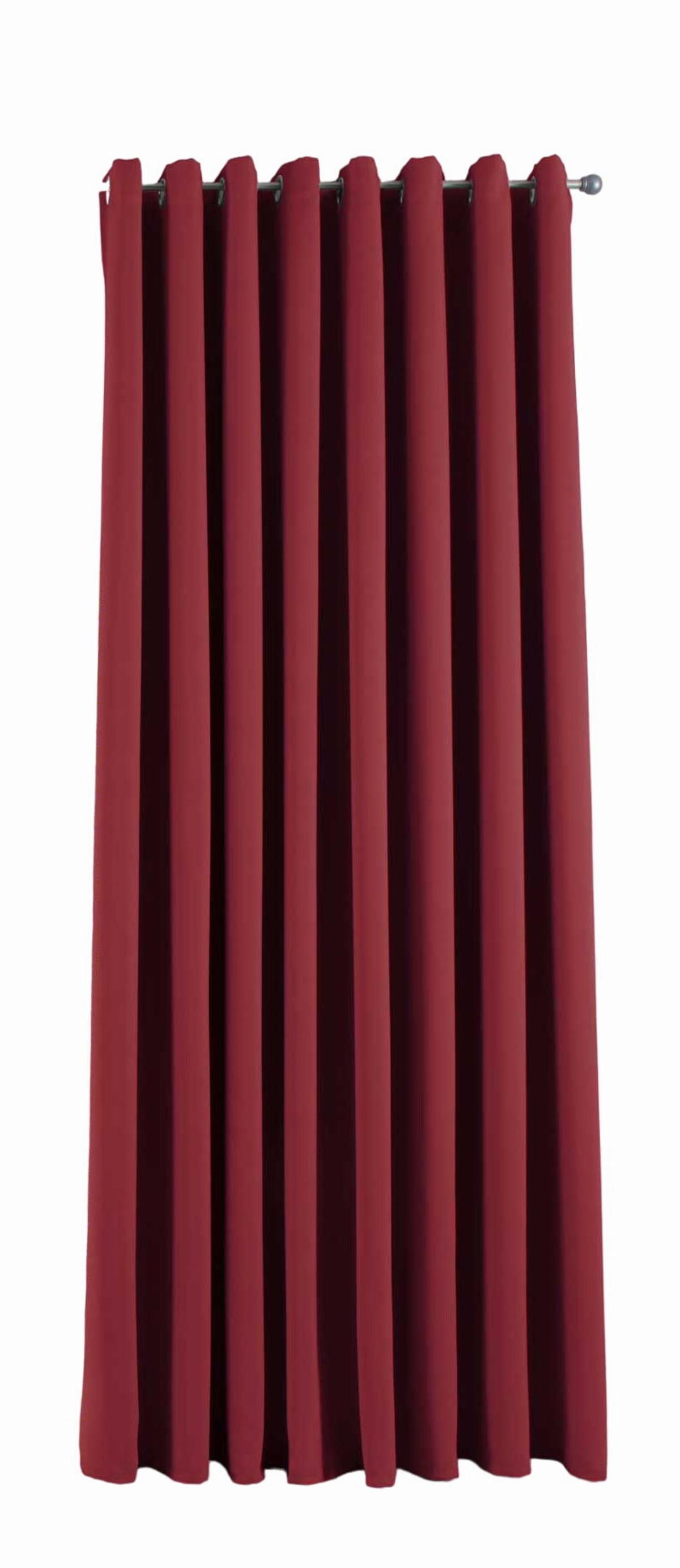 VORHANG »NEW YORK« HxB 245x295 cm Bordeaux - Bordeaux, Textil (295/245cm) - Gardinenbox