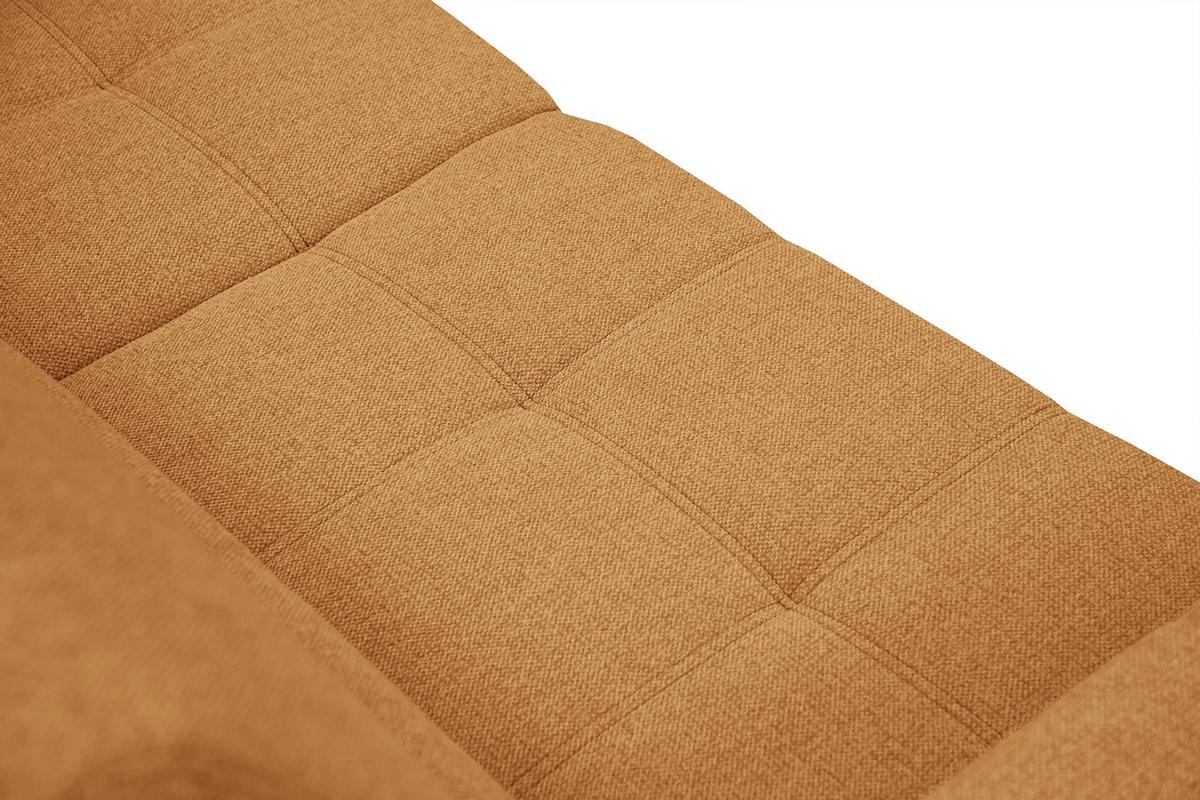 SOFA QUARTZ 3-Sitzer mit Ausziehsitz, orange - Orange, Holzwerkstoff/Textil (202/80/102cm) - Wozimo