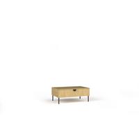 COUCHTISCH Eiche Baltic 100/41,6/66 - Eiche Bianco, Holzwerkstoff (66/100/42cm) - RAUMHIRSCH FURNITURE