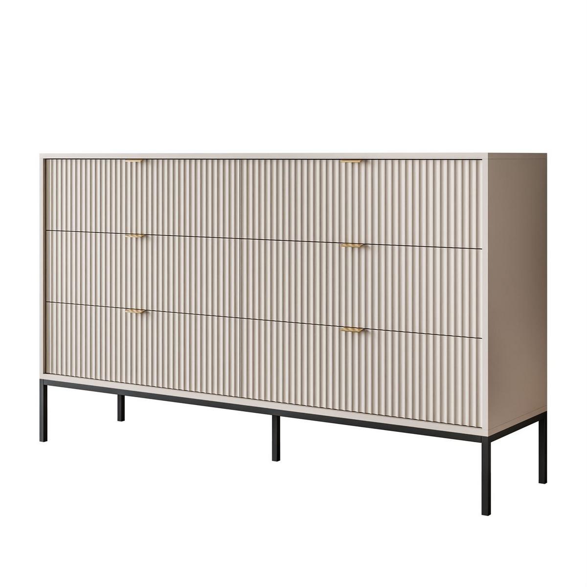 SIDEBOARDS CORTADO KS154 MIT SCHUBLADEN KASCHMIR - Beige, Holzwerkstoff (154/91/39cm) - Lookway