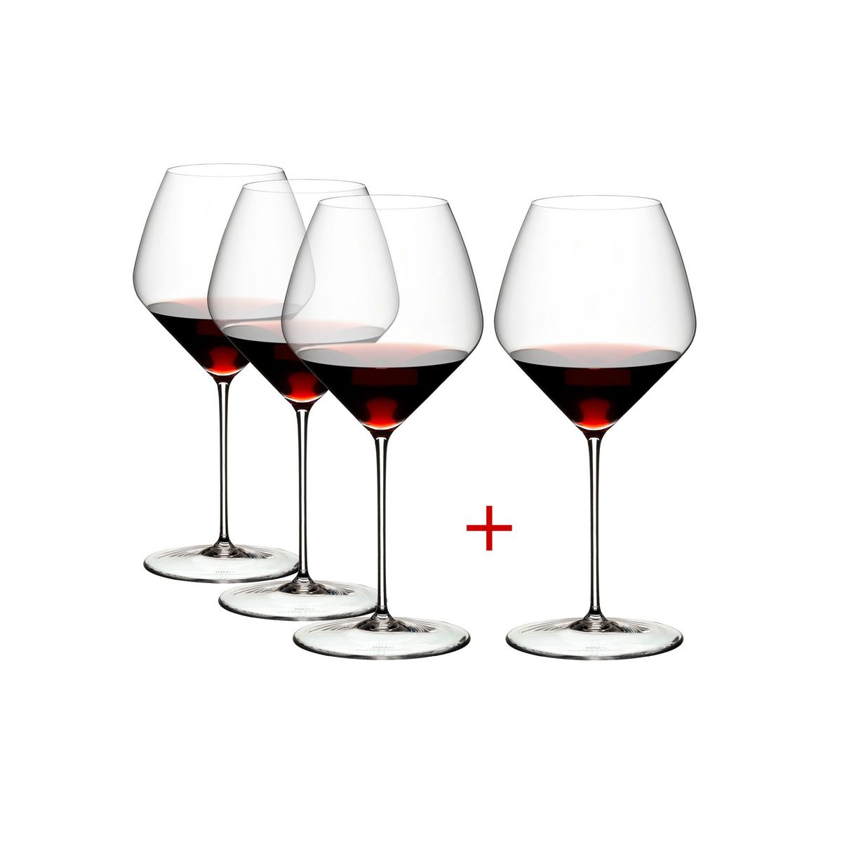 PINOT NOIR / NEBBIOLO WEINGLÄSER Veloce transparent 763 ml 4er Set - Transparent, Glas (0.763L) - Riedel