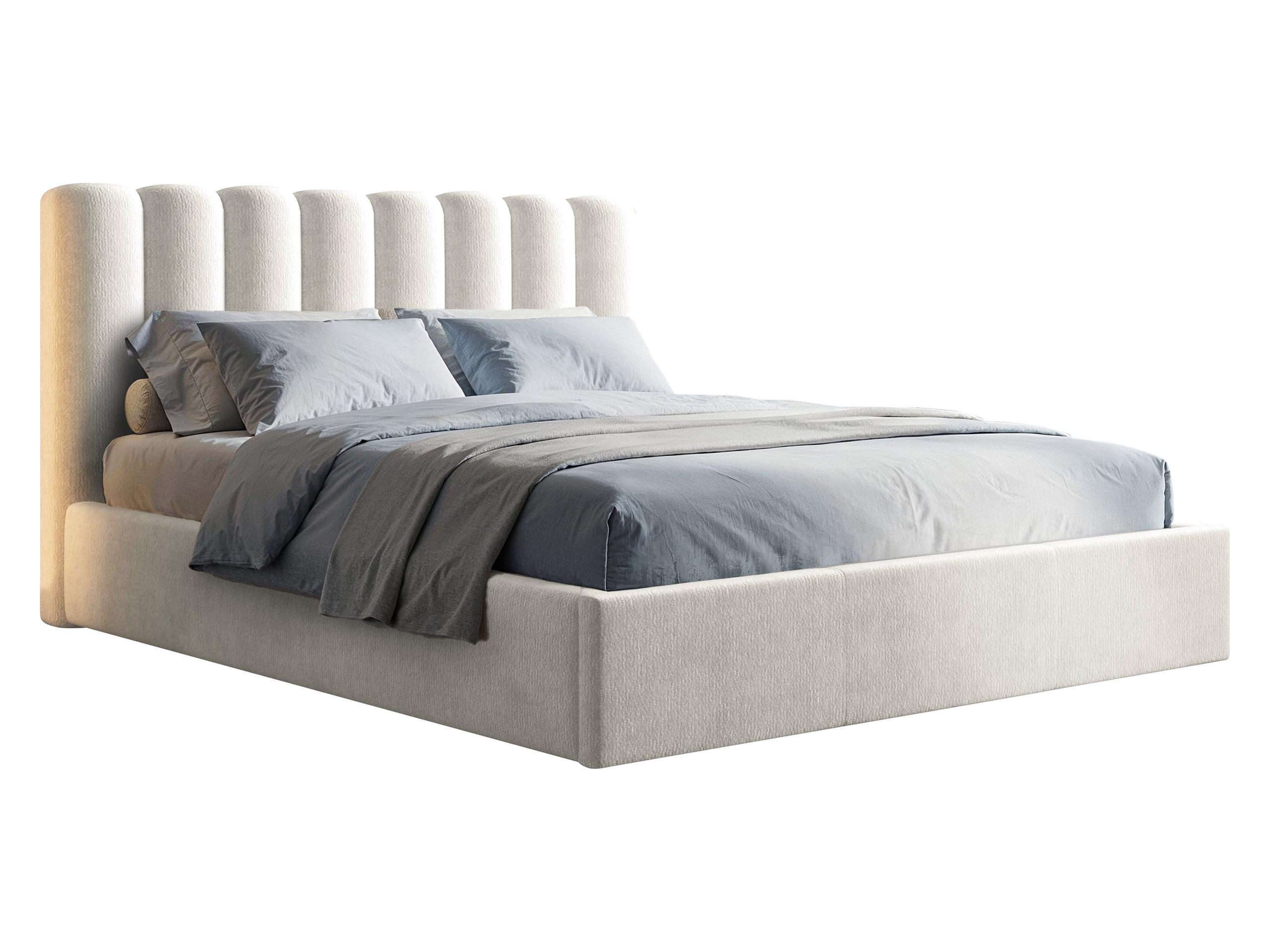 POLSTERBETT Nox - Creme/Naturfarben, Holzwerkstoff/Textil (160/200cm) - MIRJAN24