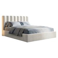 POLSTERBETT Nox - Creme/Naturfarben, Holzwerkstoff/Textil (160/200cm) - MIRJAN24