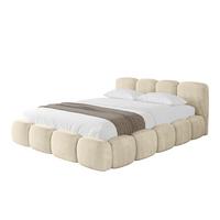 POLSTERBETT mit Bettkasten und Lattenrost, Bett mit Matratze H3/H4 - KALA-v1 180x200 Beige - Beige, Holzwerkstoff/Textil (180/200cm) - ALTDECOR