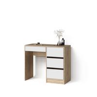 SCHMINKTISCH Imola Sonoma mit 4 Schubladen - Sonoma Eiche, Holzwerkstoff (40/90/75cm) - Livinity®