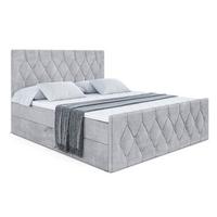 BOXBETT VELANTO-Z - 140 x 200 - H4 - Hellgrau - Grau, Holzwerkstoff (140/200cm) - ALTDECOR