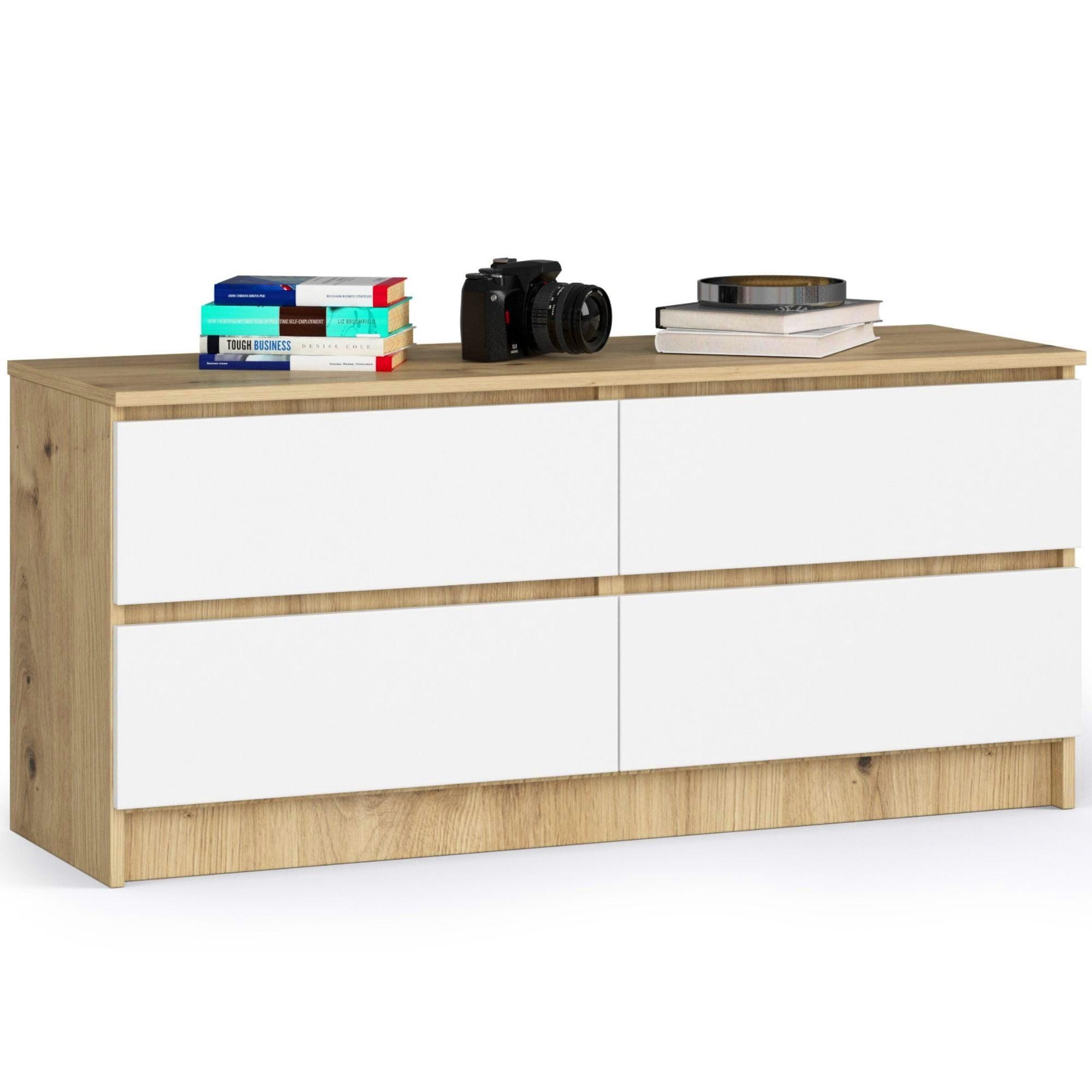 KOMMODE - Eiche Artisan/Weiß, Holzwerkstoff (120/55/40cm) - RAUMHIRSCH FURNITURE