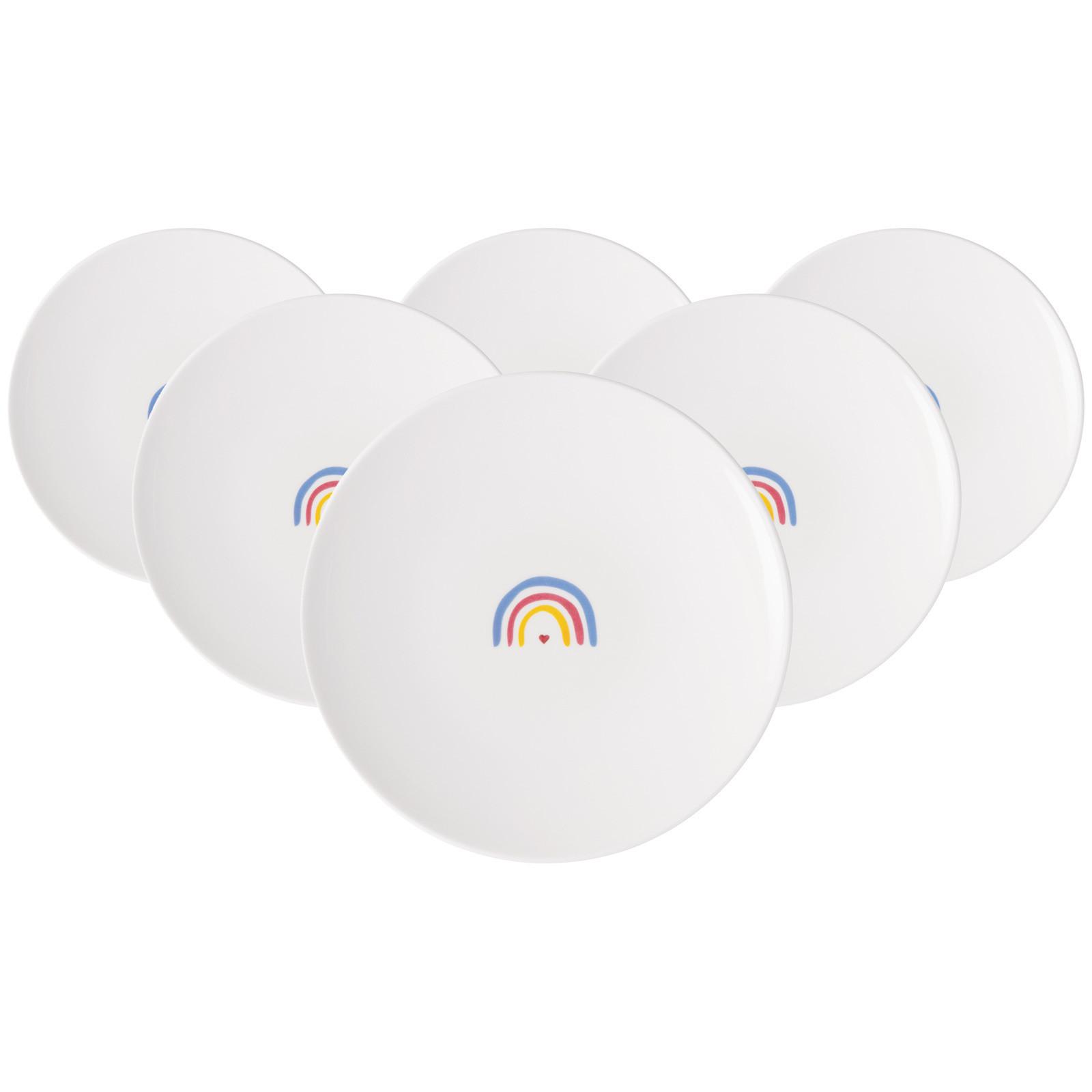 FRÜHSTÜCKSTELLER BE HAPPY With Love bunt ø 21,2 cm 6er Set - Multicolor, Keramik (21.2cm) - Villeroy & Boch