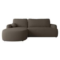 ECKSOFA Loridu Premium, Seite: Links - Wengefarben/Schwarz, Holz/Kunststoff (250/174cm) - MIRJAN24