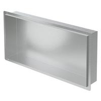 DUSCHNISCHE Silber 60/30 cm - Silberfarben, Metall (60/30/10cm) - LuxeBath