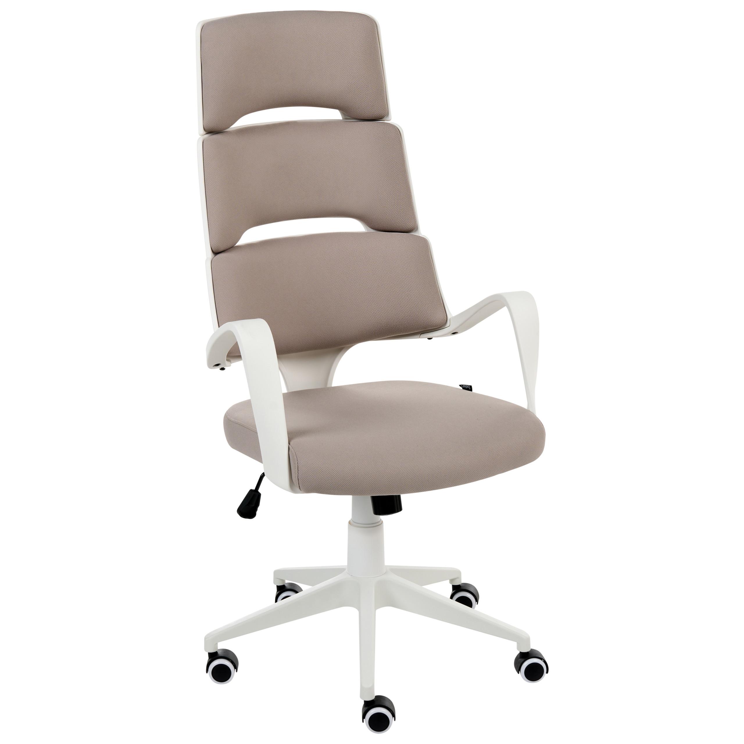 BÜROSTUHL Taupe Grandiose - Taupe, Textil (66/111/52cm) - Beliani