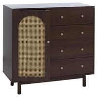 KOMMODE Walnuss - Walnussfarben, Holz (100/95/40cm) - MCW